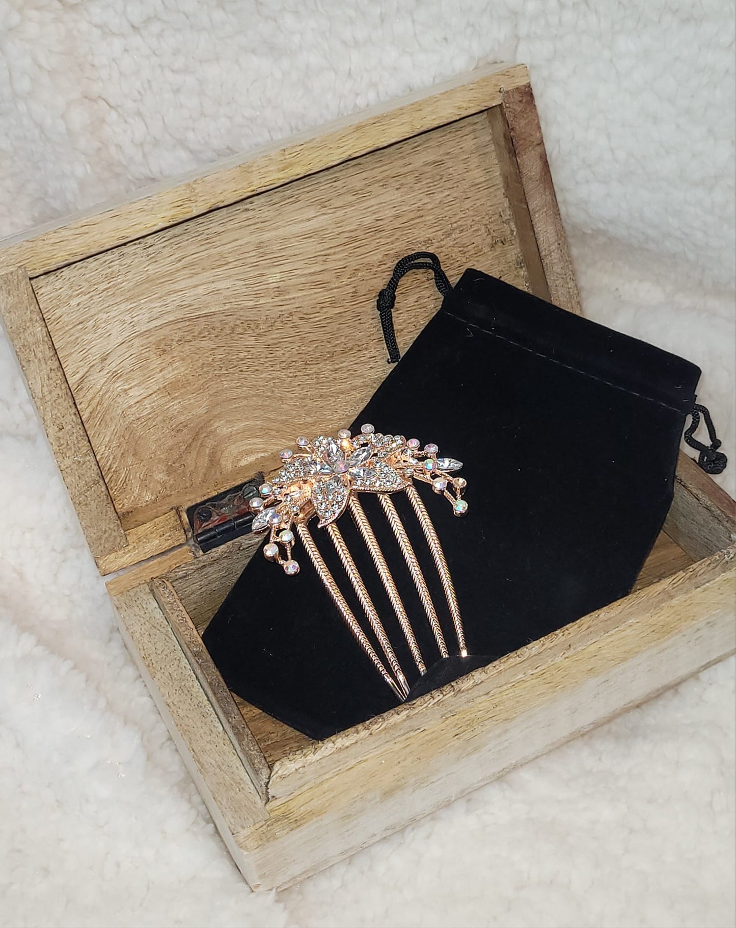Gymnastique Rythmique - Peigne à chignon en strass - Fleurs de cristal