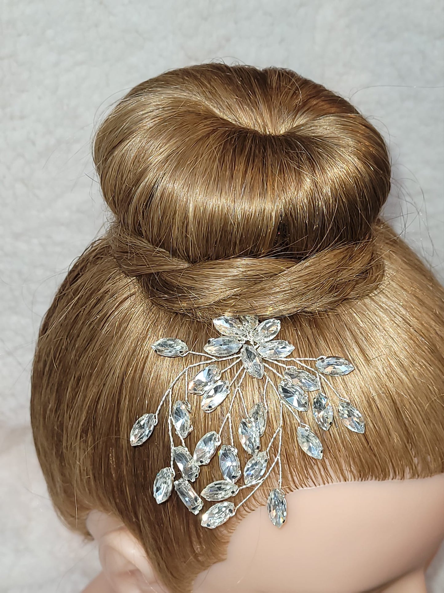 Gymnastique Rythmique - Epingle à chignon en strass - Feuilles en cristal