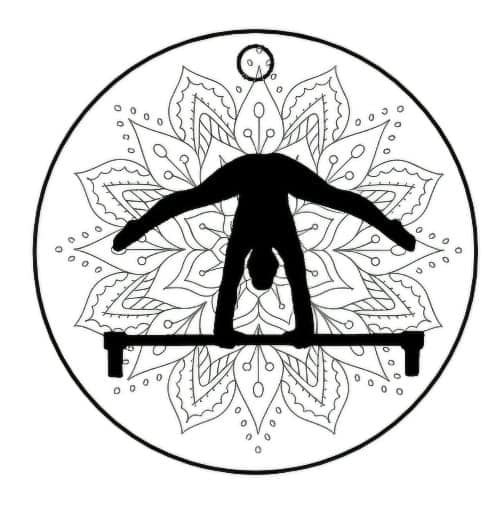 Gymnastique - Porte-clés gravé personnalisable