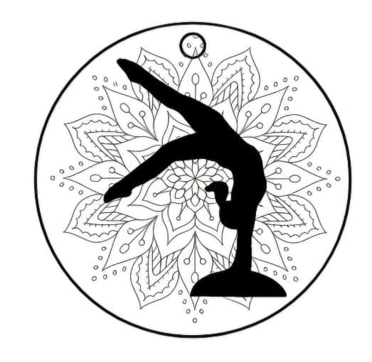Gymnastique - Porte-clés gravé personnalisable