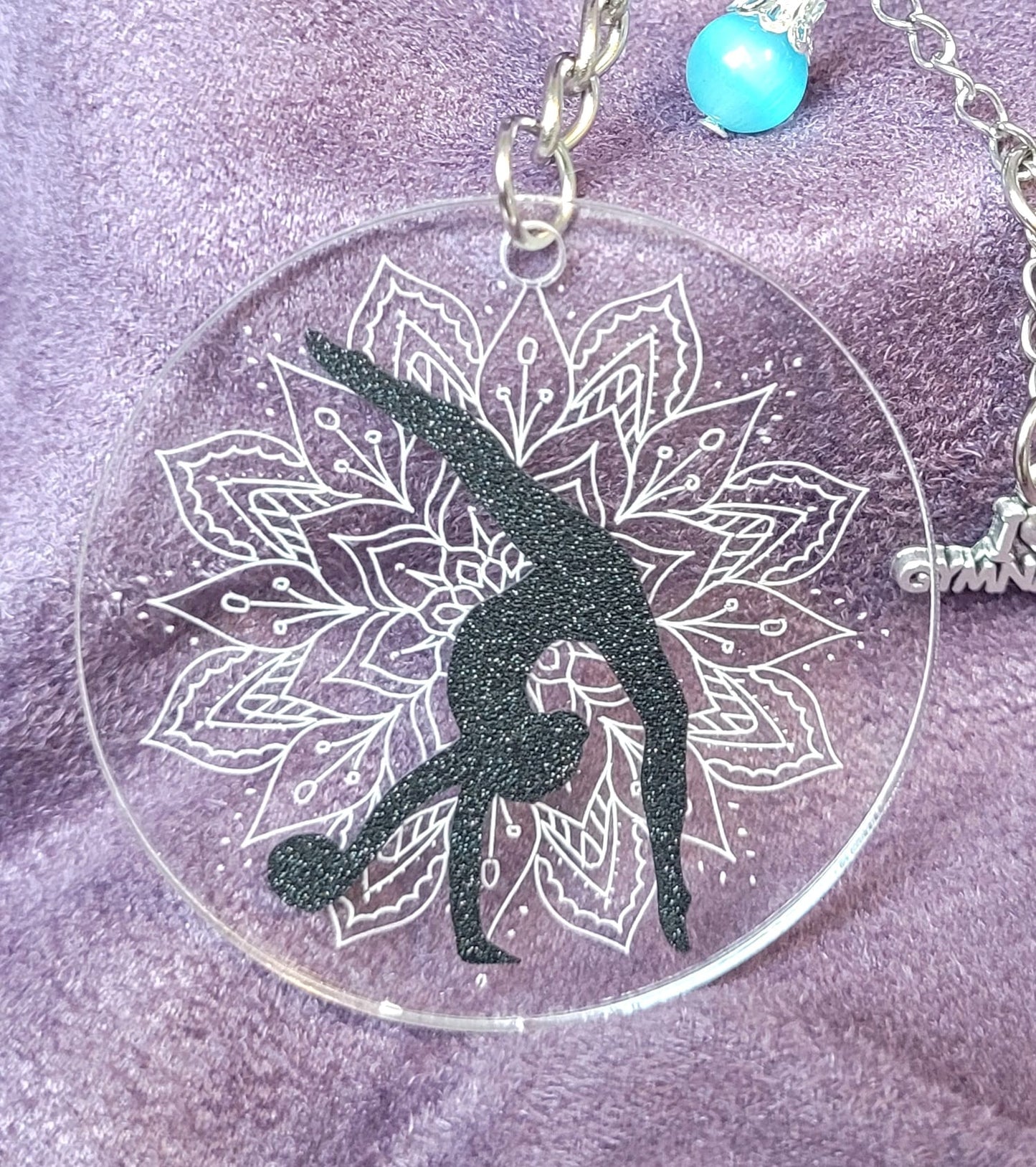 Gymnastique - Porte-clés gravé personnalisable