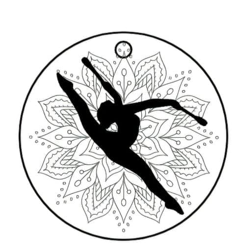Gymnastique - Porte-clés gravé personnalisable
