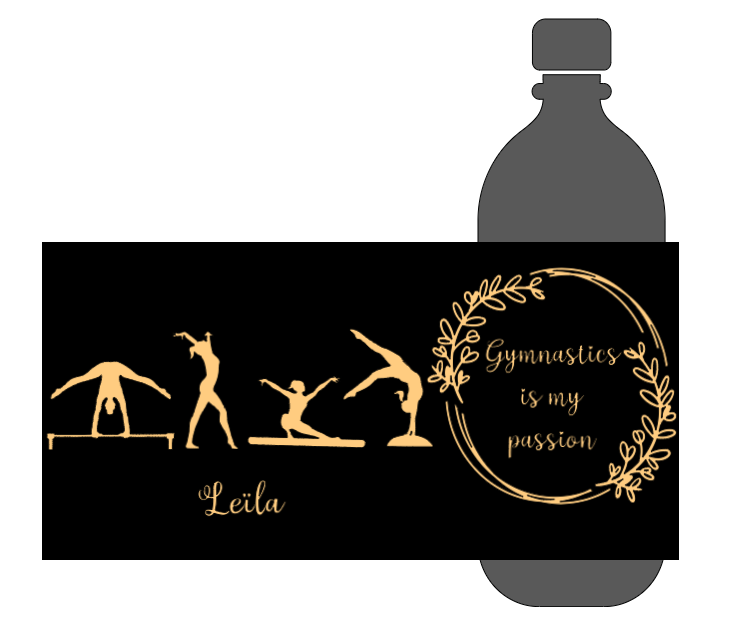 Gymnastique Artistique - Bouteille personnalisable - 500 ml