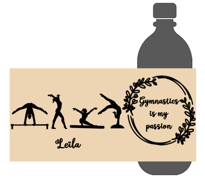 Gymnastique Artistique - Bouteille personnalisable - 500 ml