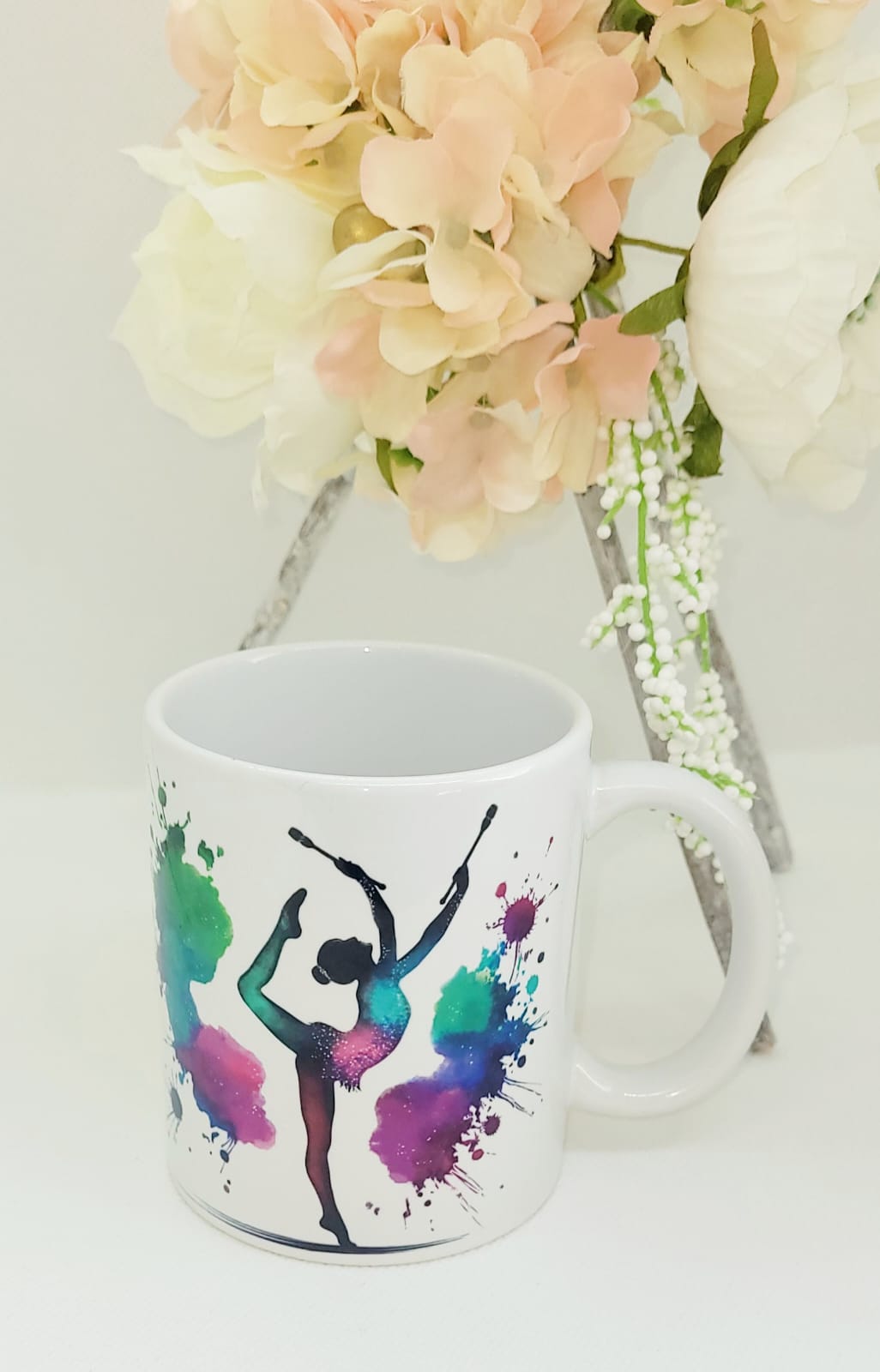 Mug en céramique - gymnastique rythmique - Cerceau/Massues