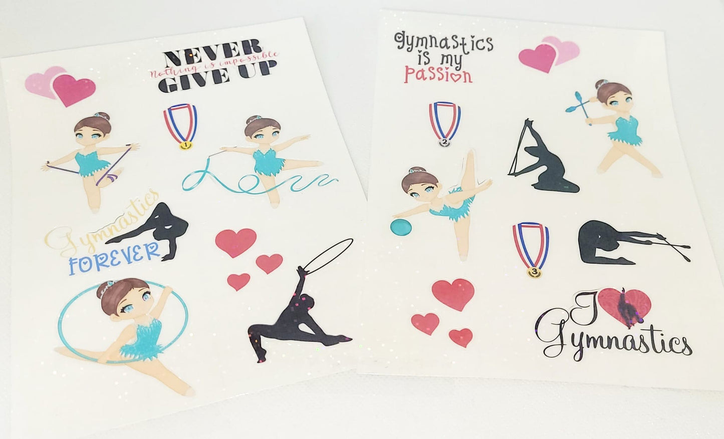 Gymnastique Rythmique - Planches de Stickers holographique