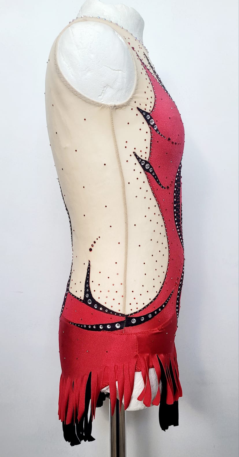 Rhythmic Gymnastics - Leotard - Red and Black - Second Hand