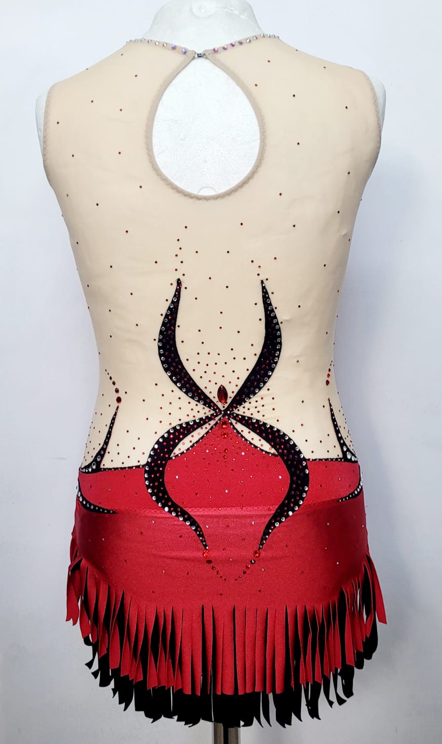 Rhythmic Gymnastics - Leotard - Red and Black - Second Hand