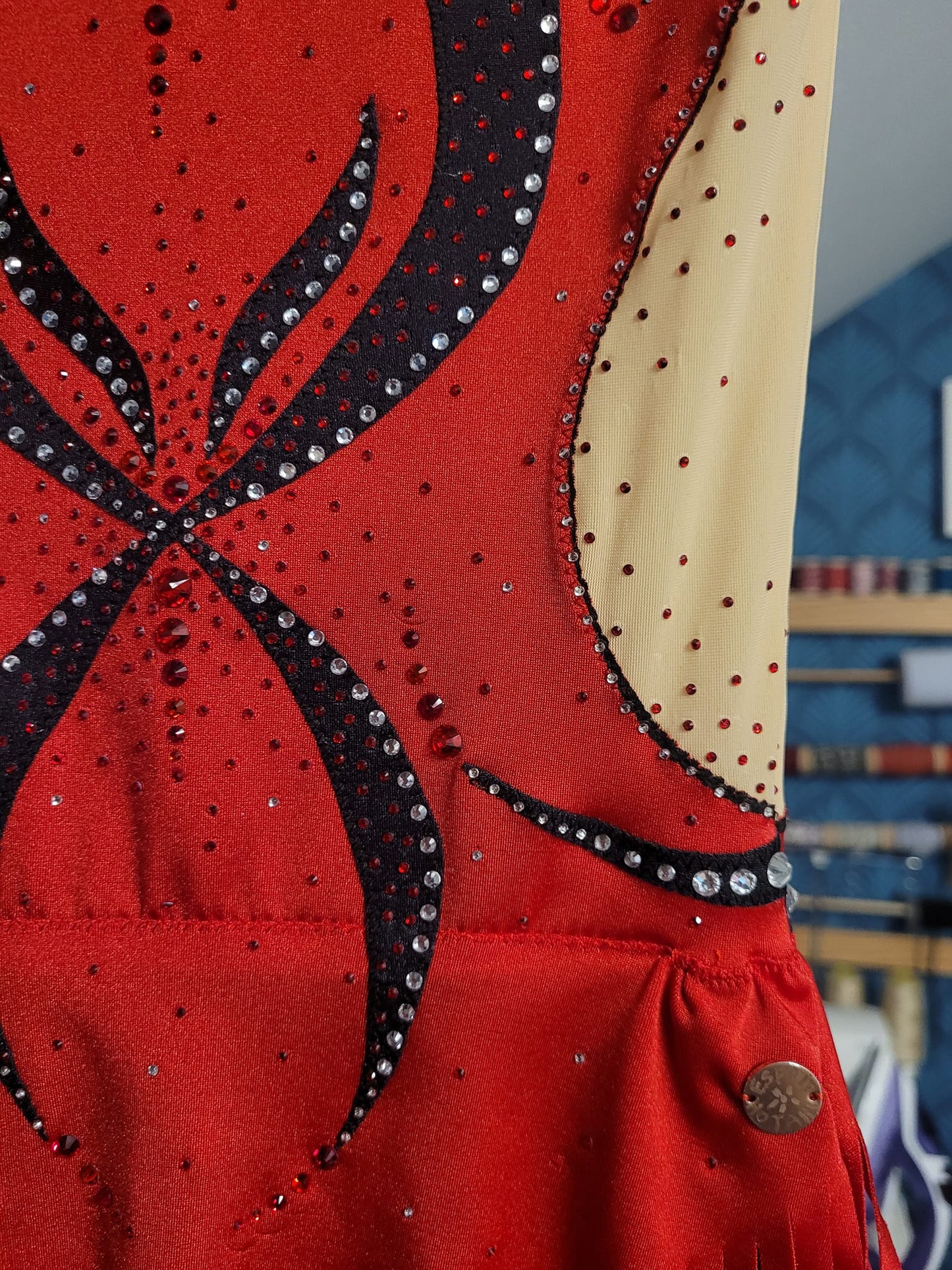 Rhythmic Gymnastics - Leotard - Red and Black - Second Hand