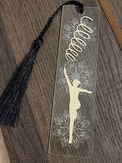 Rhythmic Gymnastics - Bookmark - engraved acrylic