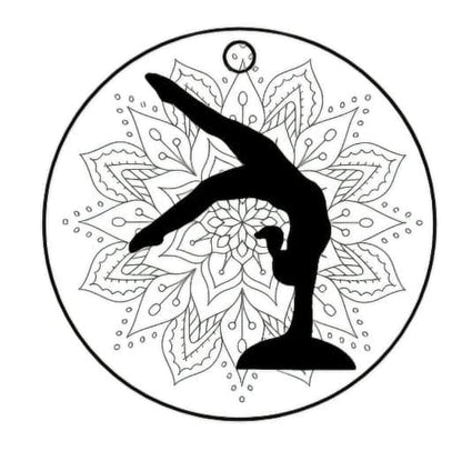 Gymnastique - Porte-clés gravé personnalisable