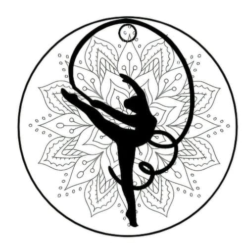 Gymnastique - Porte-clés gravé personnalisable