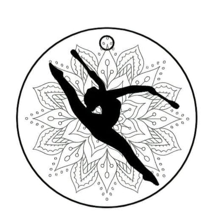 Gymnastique - Porte-clés gravé personnalisable