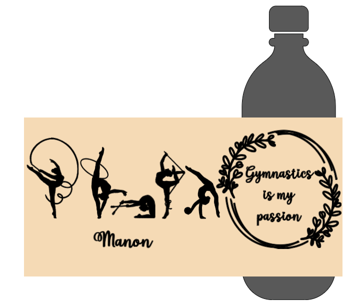 Rhythmic Gymnastics - Customizable Bottle - 500 ml