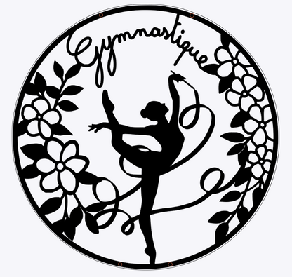 Gymnastique Rythmique - Suspension en bois  - personnalisable