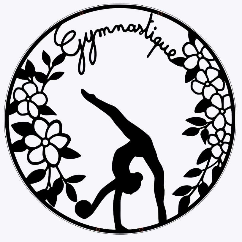 Gymnastique Rythmique - Suspension en bois  - personnalisable