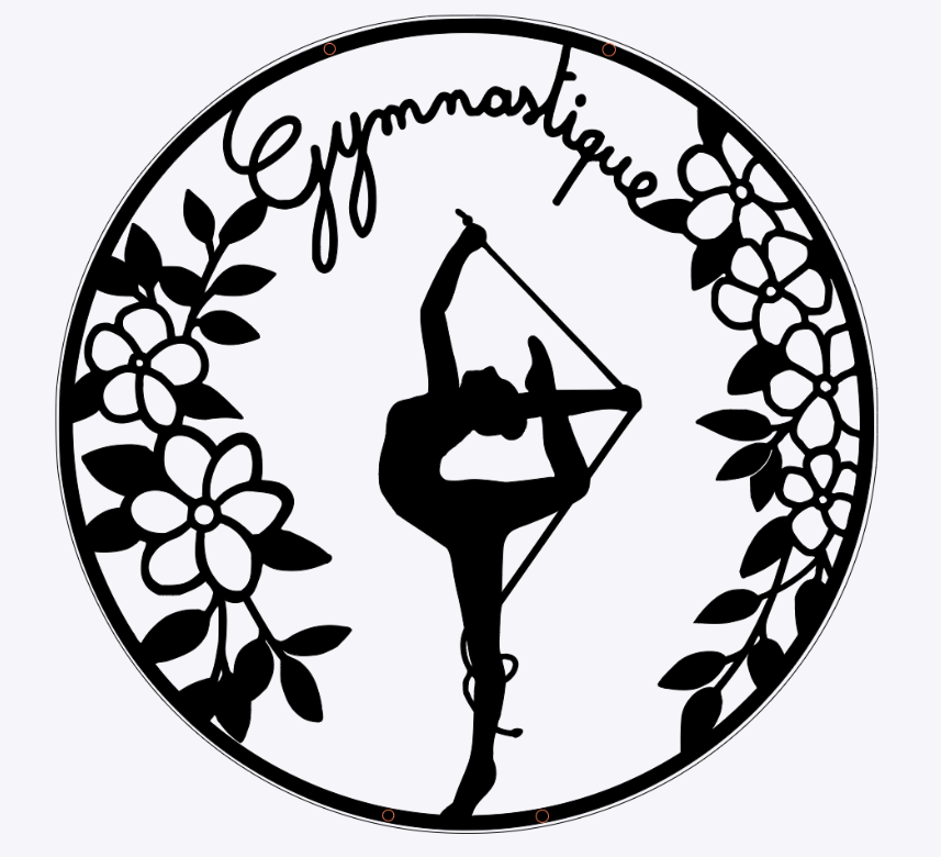 Gymnastique Rythmique - Suspension en bois  - personnalisable