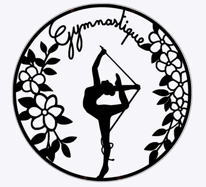 Gymnastique Rythmique - Suspension en bois  - personnalisable