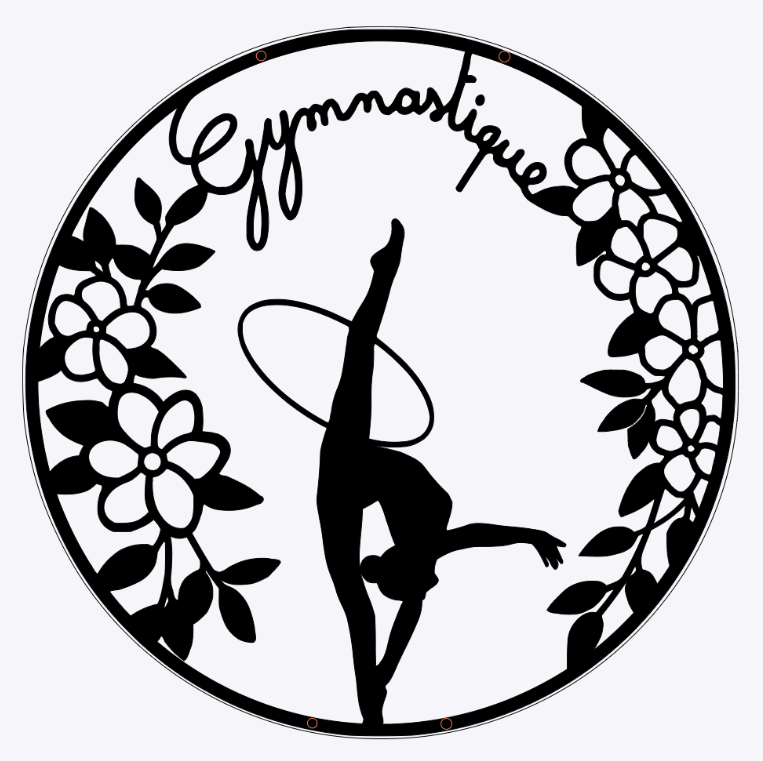 Gymnastique Rythmique - Suspension en bois  - personnalisable