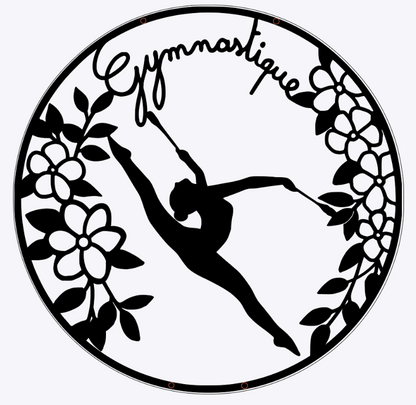 Gymnastique Rythmique - Suspension en bois  - personnalisable