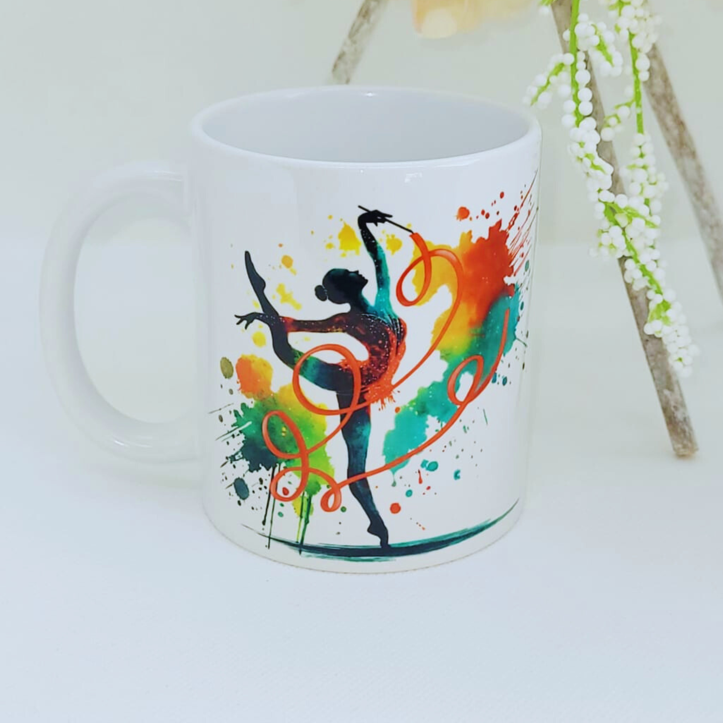 Mug en céramique - gymnastique rythmique - Ruban/Ballon