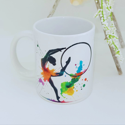 Mug en céramique - gymnastique rythmique - Cerceau/Massues