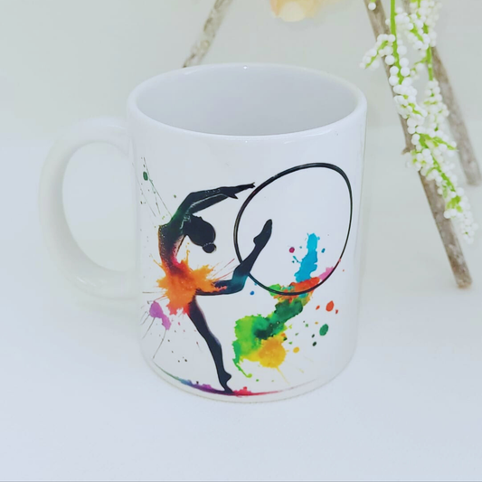 Mug en céramique - gymnastique rythmique - Cerceau/Massues