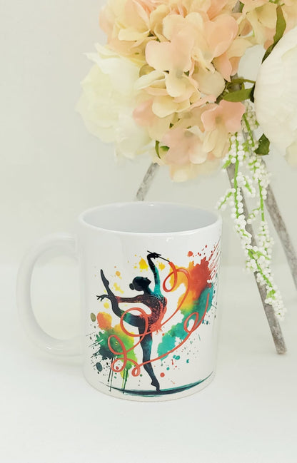 Mug en céramique - gymnastique rythmique - Ruban/Ballon