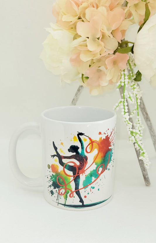 Mug en céramique - gymnastique rythmique - Ruban/Ballon