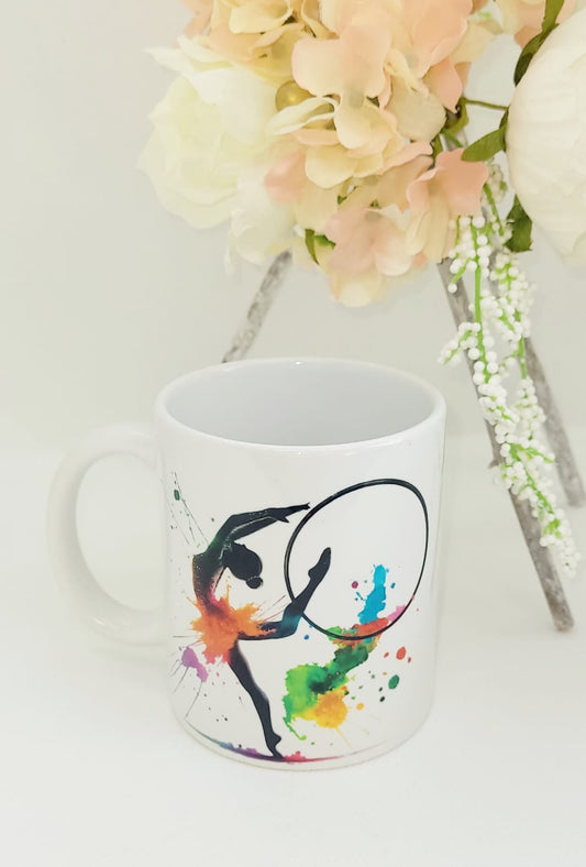 Mug en céramique - gymnastique rythmique - Cerceau/Massues