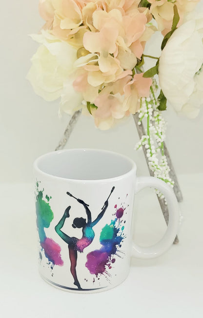 Mug en céramique - gymnastique rythmique - Cerceau/Massues