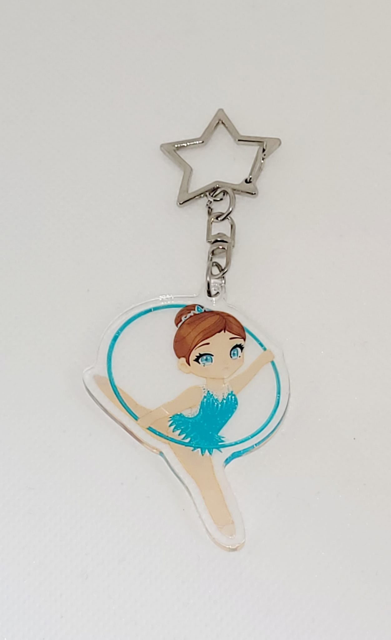 Porte-clés Acrylique -   Attache étoile - Gymnastique  Rythmique -Cerceau