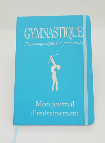 Gymnastique Rythmique - Journal d'entrainement A5 - Bleu