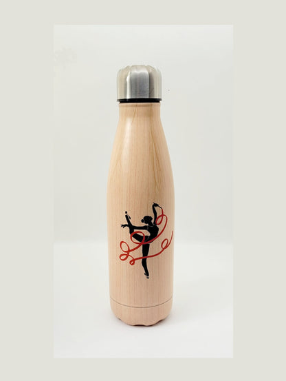Gymnastique Rythmique - Bouteille personnalisable - 500 ml - Effet Bois