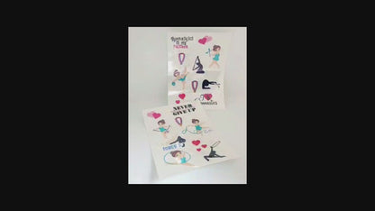 Gymnastique Rythmique - Planches de Stickers holographique