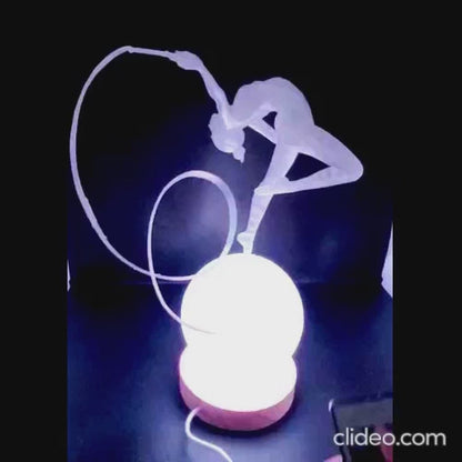 Lampe LED gymnastique rythmique – impression 3D écoresponsable