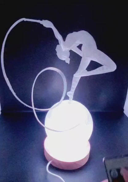 Lampe LED gymnastique rythmique – impression 3D écoresponsable