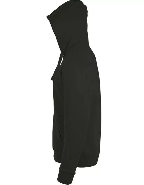 Sweat Zippé à capuche unisexe - Noir - personnalisable prénom